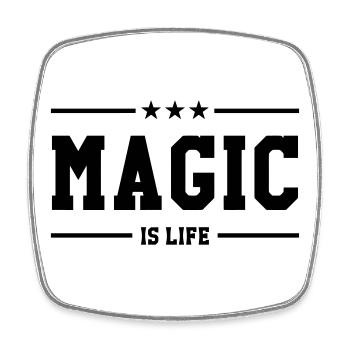Magic is life - Magnet carré - blanc - Devant