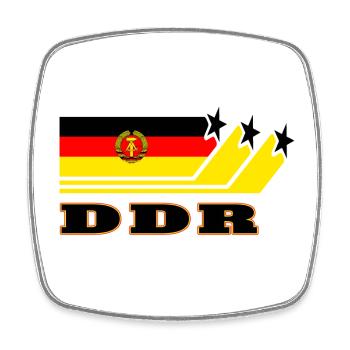 RDA Drapeaux Design / Cadeau - Magnet carré - blanc - Devant