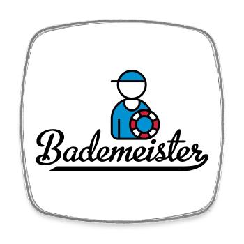 Lustige Geschenke für Bademeister - Viereckiger Kühlschrankmagnet - Weiß - Vorne