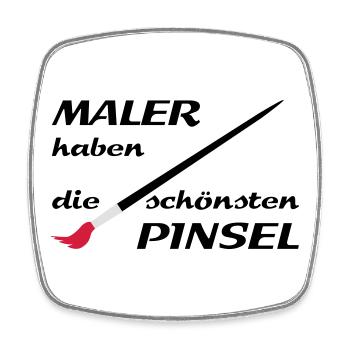 maler handwerker - Viereckiger Kühlschrankmagnet - Weiß - Vorne