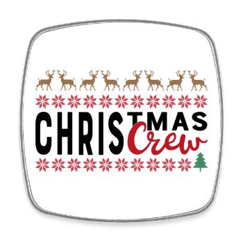 Weihnachten - Viereckiger Kühlschrankmagnet - Weiß - Vorne