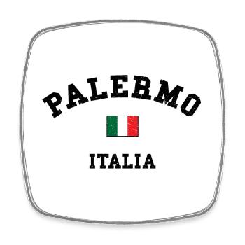 Palermo Italia - Square fridge magnet - white - Front