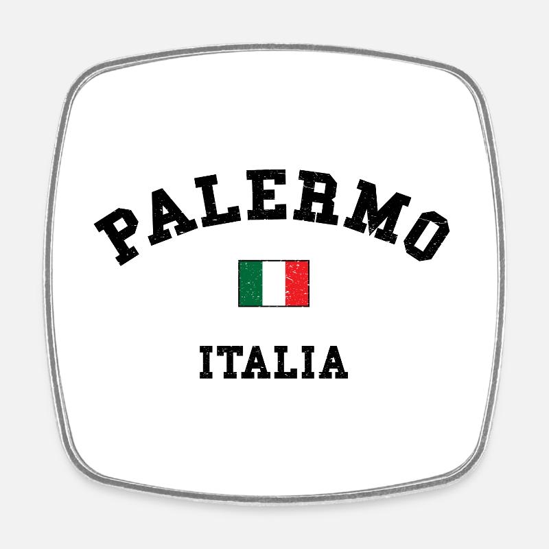 Palerme Italie - Magnet carré - blanc