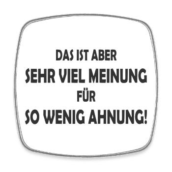 lustiger Spruch lustige Sprüche Humor Maske Idee - Viereckiger Kühlschrankmagnet - Weiß - Vorne