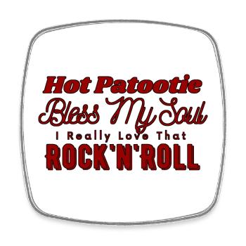 Hot Patootie Bless My Soul - Viereckiger Kühlschrankmagnet - Weiß - Vorne