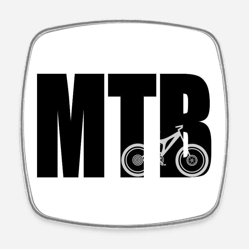MTB - Viereckiger Kühlschrankmagnet - Weiß