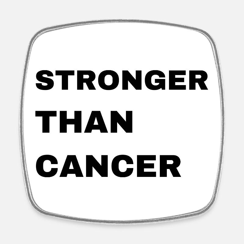 Abstract Cancer Support Artwork - Square fridge magnet - white