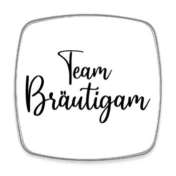 Team Bräutigam JGA Junggesellenabschied - Viereckiger Kühlschrankmagnet - Weiß - Vorne