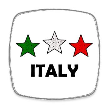 L’Italien - Magnet carré - blanc - Devant