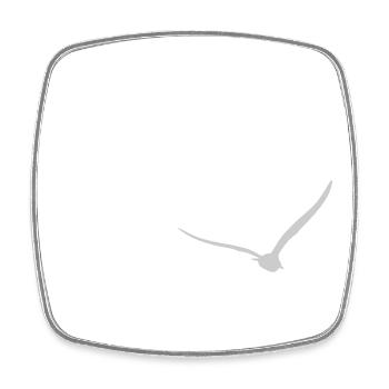 Three Seagulls | Seagull | Colors adjustable - Square fridge magnet - white - Front