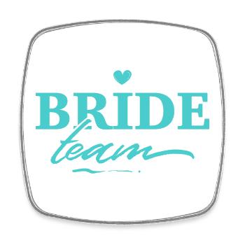 Enterrement de vie de jeune fille de l’équipe Bride - Magnet carré - blanc - Devant