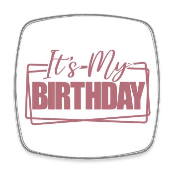 C’est mon anniversaire Cool Birthday Party Gift & Outfit - Magnet carré - blanc - Devant