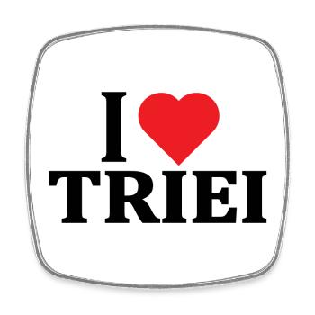 T-shirt I love Triei t-shirt gift Sardinia - Square fridge magnet - white - Front