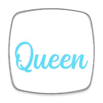 Camping Campen - Square fridge magnet - white - Front