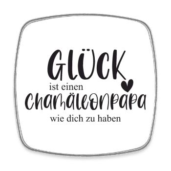 Chamäleon Chamäleonpapa Reptilien Geschenk - Viereckiger Kühlschrankmagnet - Weiß - Vorne