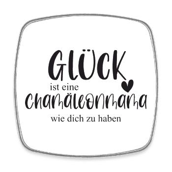 Chamäleon Chamäleonmama Reptilien Geschenk - Viereckiger Kühlschrankmagnet - Weiß - Vorne