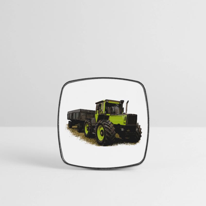 MB trac 1600 turbo with trailer Square fridge magnet