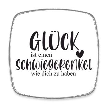 Schwiegerenkel Enkel Familie Geschenk Danke - Viereckiger Kühlschrankmagnet - Weiß - Vorne