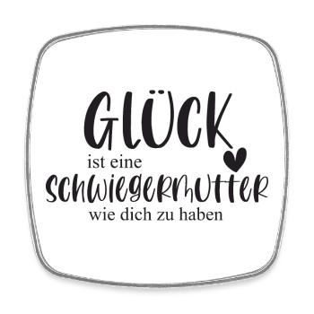 Schwiegermutter Schwiegermama Geschenk Danke - Viereckiger Kühlschrankmagnet - Weiß - Vorne