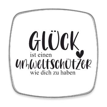 Umweltschützer Ehrenamt Umwelt Geschenk - Viereckiger Kühlschrankmagnet - Weiß - Vorne