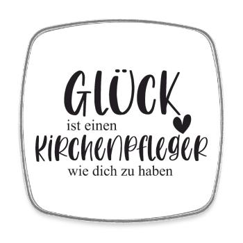 Kirchenpfleger Kirche Ehrenamt Bedanken Geschenk - Viereckiger Kühlschrankmagnet - Weiß - Vorne