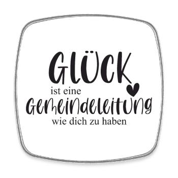 Gemeindeleitung Ehrenamt Gemeinde Geschenk - Viereckiger Kühlschrankmagnet - Weiß - Vorne