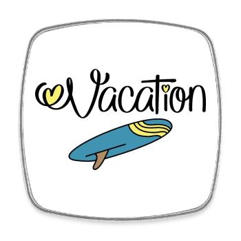 Holiday - Square fridge magnet - white - Front