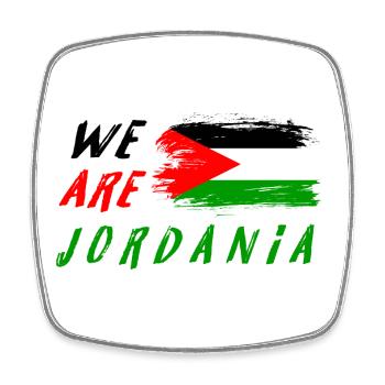 nous sommes la Jordanie - Magnet carré - blanc - Devant