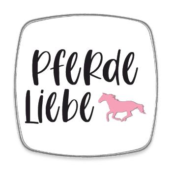 Pferdeliebe Pferde Reiten Pferdemädchen Geschenk - Viereckiger Kühlschrankmagnet - Weiß - Vorne