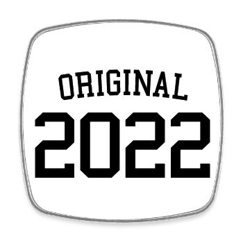 Original 2022 - 1 Jahr, Kinder zum 1. Geburtstag - Viereckiger Kühlschrankmagnet - Weiß - Vorne