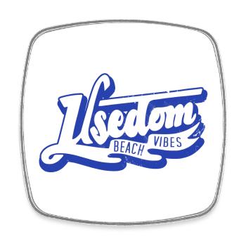 Chemise de l’île d’Usedom - Magnet carré - blanc - Devant