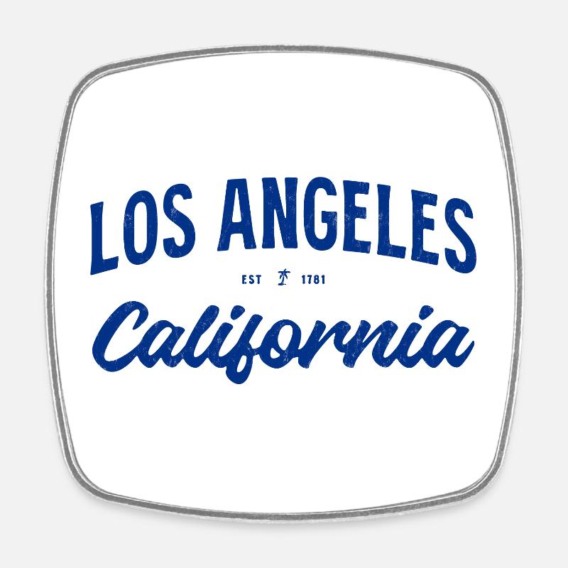 Los Angeles - Square fridge magnet - white