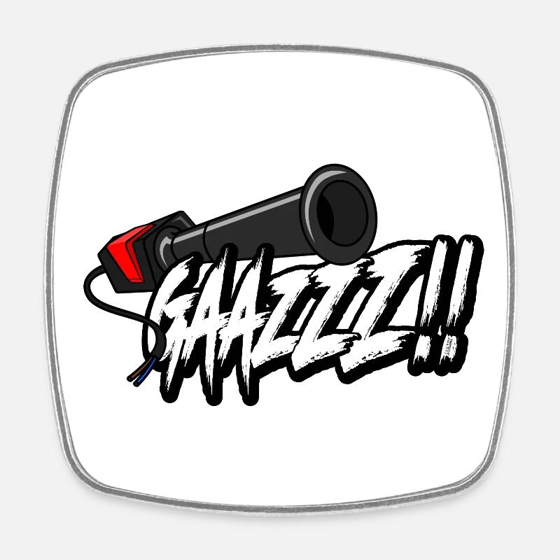 Gazzz !! - Magnet carré - blanc