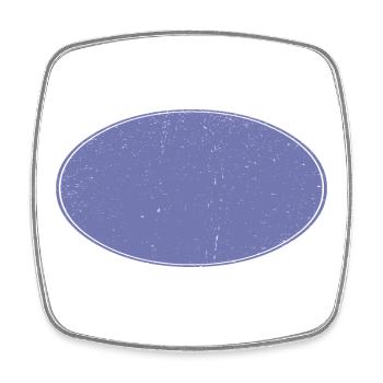 Ovaler Background Hintergrund schmutzig violett - Viereckiger Kühlschrankmagnet - Weiß - Vorne