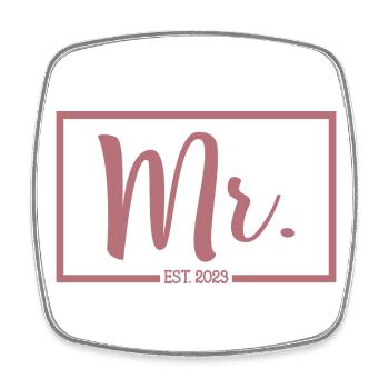 2023 Fiançailles pour la fête de mariage du marié - Magnet carré - blanc - Devant