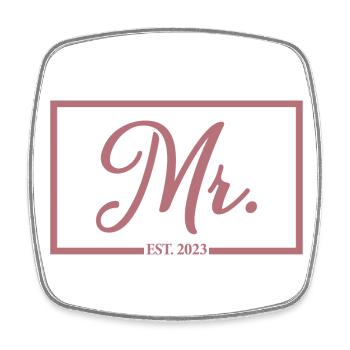2023 Fiançailles pour la fête de mariage du marié - Magnet carré - blanc - Devant