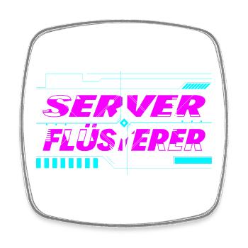 Server Whisperer - Square fridge magnet - white - Front