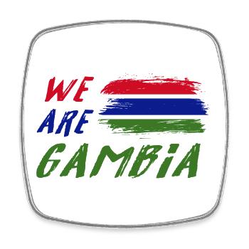 Nous sommes la Gambie - Magnet carré - blanc - Devant