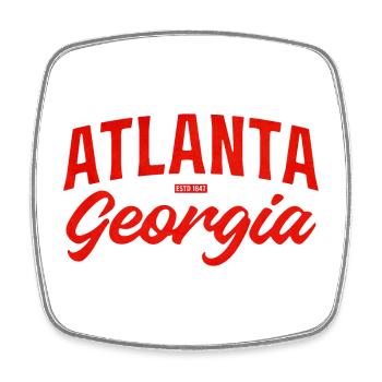 Logo d’écriture d’Atlanta Georgia - Magnet carré - blanc - Devant