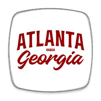 Écriture vintage d’Atlanta Georgia - Magnet carré - blanc - Devant