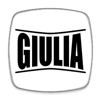 Giulia t-shirt idée cadeau t-shirt - Magnet carré - blanc - Devant