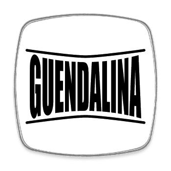 t-shirt Guendalina t-shirt idée cadeau - Magnet carré - blanc - Devant