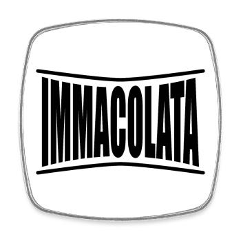t-shirt Immacolata t-shirt gift idea - Square fridge magnet - white - Front
