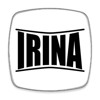 t-shirt Irina idée cadeau t-shirt - Magnet carré - blanc - Devant