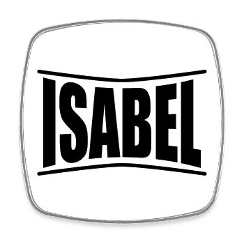 t-shirt Isabel t-shirt gift idea - Square fridge magnet - white - Front