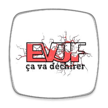 EVJF ça va déchirer - Magnet carré - blanc - Devant