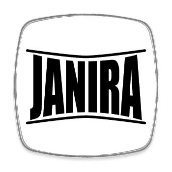 Janira t-shirt gift t-shirt - Square fridge magnet - white - Front
