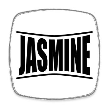 t-shirt Jasmine t-shirt idée cadeau - Magnet carré - blanc - Devant