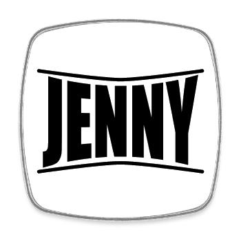t-shirt Jenny t-shirt gift idea - Square fridge magnet - white - Front
