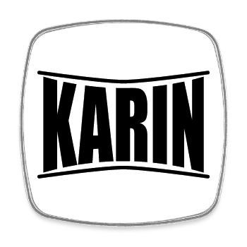 t-shirt Karin idée cadeau t-shirt - Magnet carré - blanc - Devant